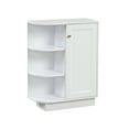 thumbnail image 1 of Hassch Pantry Cabinets with Shelves, Adjustable Plates Free-Standing Storage Cabinet for Living Room, Bedroom, Home Office, White, 1 of 10