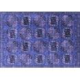 thumbnail image 1 of Ahgly Company Machine Washable Indoor Rectangle Oriental Blue Industrial Area Rugs, 7' x 10', 1 of 1