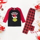 thumbnail image 3 of Pijamas Navideñas Traje de pantalón largo negro con estampado de dibujos animados estilo casual familiar de Navidad Kuymtek Negro*2 años*niño Única para Unisex, 3 of 6