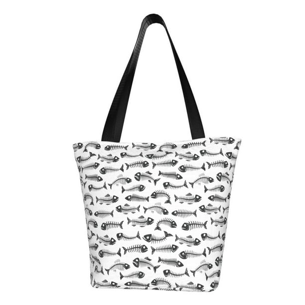 Easygdp Fish Bones Bolso de Hombro para Mujer, Bolso Bandolera y Cartera de Mano Elegante para Uso Diario