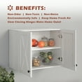 thumbnail image 6 of POLIHOME Laundry Room Wall Cabinet Wall Mounted Storage Cabinets with 2 Barn Doors and Adjustable Shelves, 24inch, 6 of 6