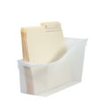 thumbnail image 6 of Pen+Gear Plastic Desktop Book Organizer Bin, Clear Tint, 6-Pack, 6 of 12