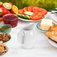 thumbnail image 3 of Dispensador de salsa para verter, tetera de cerámica, aderezo para ensaladas, cafetera, jarra de jarabe de porcelana, tazas antiguas, espumador de leche, jarra de cerámica, 3 of 6