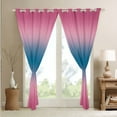 thumbnail image 4 of Gradient Pink 30%-50% Blackout Curtains, Purple Blue Ombre Gradient Curtains & Drapes Modern Abstract Curtains, Minimalist Aesthetic Style Window Treatments 42''Wx84''L, 4 of 6