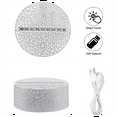 thumbnail image 5 of 10pcs Acrylic 3D LED Lamp Base Table Night Light Base 7 Color Adjust ABS Battery or USB Operated Lighting Accessories, 5 of 5