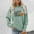 thumbnail image 2 of Arlun Classy Until Tipoff Sweatshirts for Women Basketball Game Day Oversized Pullover Sweatshirt Crewneck Loose Fit Long Sleeve Basketball Mama Hoodless Tops Mint Green XXL, 2 of 4