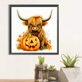 thumbnail image 1 of 5D DIY taladro redondo completo pintura de diamante becerro calabaza kit decoración 40x40cm JShteea El nuevo, 1 of 9