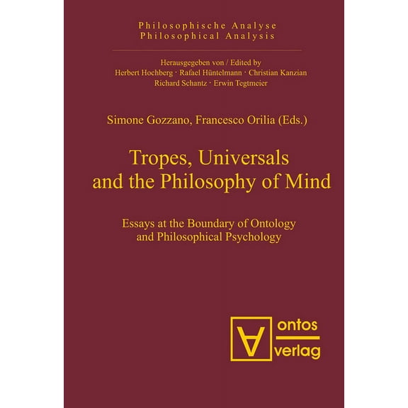 Philosophische Analyse / Philosophical A Tropes, Universals and the Philosophy of Mind, Book 24, (Hardcover)