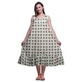 thumbnail image 1 of Bimba Menthe Pastel10 Feuilles Florales et Roses Chemises de Nuit en Coton pour Femmes Mi-Mollet Imprimées Robe de Nuit Petite, 1 of 6