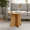 Log-15.75 in, variant on BEJOLO Round Coffee Table, Modern Table with Wood Grain Finish, End Table Side Tables for Living Room (Walnut)