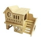 thumbnail image 3 of Casa de madera para hámster, cabaña de madera para animales pequeños, juguetes para hámster enano. Estilo B, 3 of 9