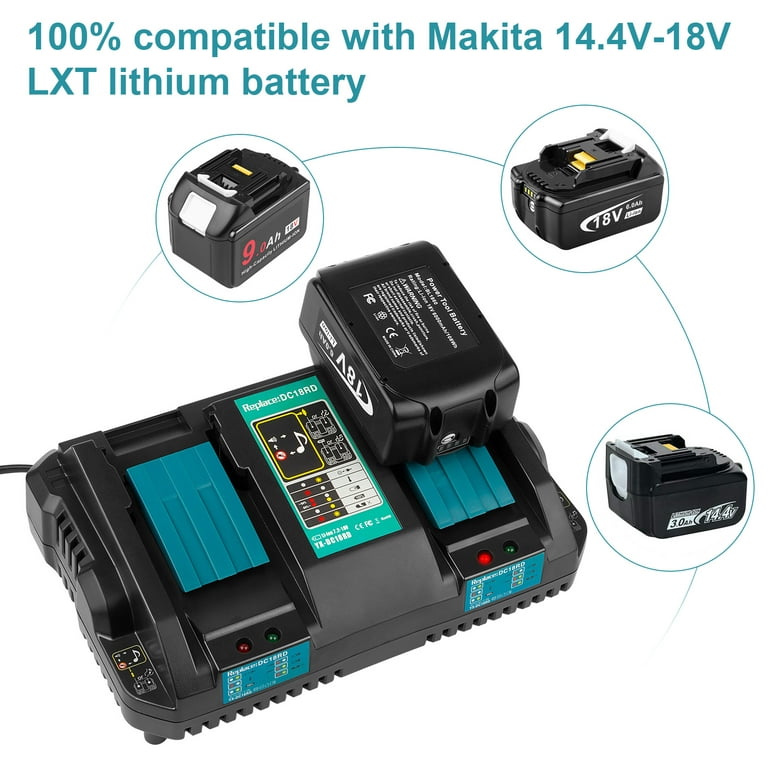 For Makita 6.0Ah 18V battery BL1860B BL1890B LXT Lithium BL1850B BL1830  Charger
