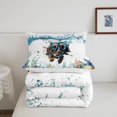 thumbnail image 5 of Homewish Cute Dachshund Full Size Comforter Sets,Ocean Seaweed Seashell Bedding Comforter Set,Pet Dog Decor,Reversible,3 Pieces,1 Comforter and 2 Pillowcases, 5 of 7