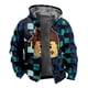 thumbnail image 3 of Roblox-Sudadera con capucha de manga larga para estudiante, suéter grueso con cremallera acolchada y estampado de dibujos animados, cuello suelto, algodón, regalos de navidad, 3 of 5
