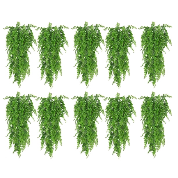 Plantas Colgantes Artificiales, Plantas Verdes Falsas, Enredaderas De Helecho Persa Para Porche