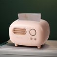 thumbnail image 1 of Caja de Almacenamiento de Servilletas Sunnimix Estuche de Tejido Rosa Para Muebles de Coche, 1 of 8