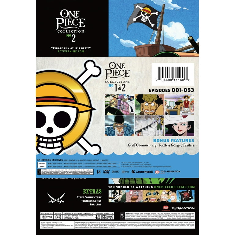 One Piece Bundle #1-#2 (Walmart Exclusive) (DVD) Crunchyroll
