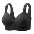 thumbnail image 2 of LangJing Bras for Women No Underwire, Women Large Size Women's Comfortable Breathable Push-Up Thin Cup Backless Bra - Everyday Bra Black,40, 2 of 3