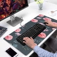 thumbnail image 2 of Long Mouse Pads for Desk,Pioneer Flower Floral Print Pattern Desk Mats on Top Of Desks, Desk Mouse Pad Extra Large with 3mm Non-Slip Base and Stitched Edge for Gaming,Office,Work,Home 31.5"x15.7", 2 of 6