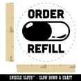 thumbnail image 2 of Order Prescription Refill Pill Planner Self-Inking Rubber Stamp Ink Stamper - Black Ink - Medium 1 Inch, 2 of 7