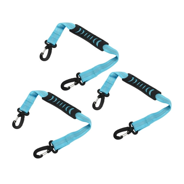 Sangle Porte-Bottes de Planche à Neige, Laisse de Patins à Roulettes Portable à Fines Coutures 3 Pcs pour Extérieur Noir, Rouge, Bleu, Orange