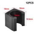 thumbnail image 3 of MYG for 12 Pack Wall Mounted Cue Rack Clips Plastic Billiard Cue Holder Replacement Clips for 6-Hole Pool Stick Rack Fishing Rod Holder Black 0.6 Inch Diameter, 3 of 10