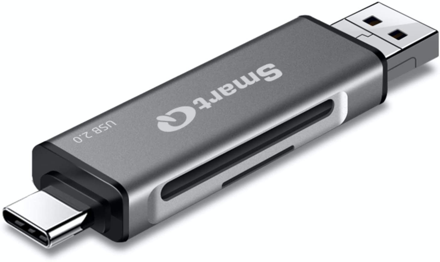 SmartQ C256 Micro SD Card Reader to USB Adapter TypeC and Type A USB