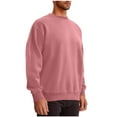 thumbnail image 7 of Admvng Mens Hoodies Sports Round Collar Pullover Sweatshirt Long Sleeve Solid Color Hoodie, Size M-4XL, 7 of 7