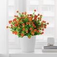 thumbnail image 2 of Paquetes de flores artificiales para exteriores, flores falsas para decoración del hogar, arbustos de plástico sintético resistentes a los rayos UV, plantas para jardín, porche, ventana, jardinera,, 2 of 8