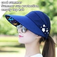 thumbnail image 3 of Foldable Sunscreen Hat Wide Brim Sun Visor Women's Summer Capss, 3 of 9
