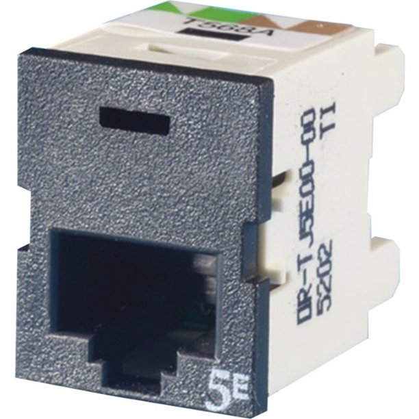 Ortronics ORTJ5E0000 Clarity TracJack CAT5e Jack, Black