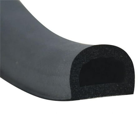 

Trailer Weatherstripping Rubber D-Seal with Tape - Black