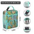 thumbnail image 2 of Premium Insulated Paisley Lunch Box for Men & - Reusable Lunch Bag with,Hour Temperature Retention, Compact & Lightweight Design for Office, Work, Picnic, Travel - Durable Lunch Tote for Adults., 2 of 5