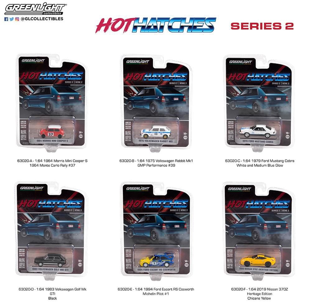 1:64 GreenLight Hot Hatches Die-Cast Vehicles Series 2