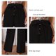 thumbnail image 5 of Pantalones de piernas anchas para mujer, pantalones de color sólido con botones en la parte delantera, informales, holgados, para vacaciones, citas, trabajo, vida diaria, negro S, 5 of 6