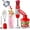 Red, variant on Mueller Multistick 5-in-1 Immersion Blender Handheld, 12 Speed Hand Mixer - Turbo Boost, Heaviest Duty Copper Motor, Titanium Blades Hand Blender, Milk Frother Wand, Whisk, Beaker, Chopper, Grey