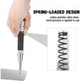 thumbnail image 3 of 1 Pcs Automatic Center Punch, 6 Inch Crushing Hand Tool Spring Punch with Cushion Cap, Metal Impact Center Hole Punch for Metal Wood Glass Plastic, 3 of 5