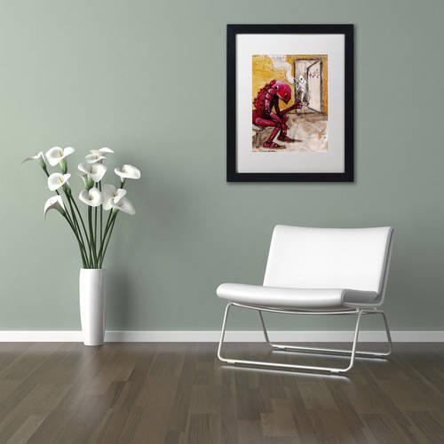 Trademark Fine Art 'Obsolete' Canvas Art by Craig Snodgrass, White Matte, Black Frame