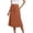 Brick Red, variant on Ediodpoh Skirts for Women Mid Length Elastic High Waisted Solid Color Skirt for Versatile Casual Wear Midi Skirts for Women White S