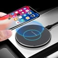 thumbnail image 2 of Wireless Charger Safe Phone Accessories Ultra Thin 10W  Shape Aluminum Alloy Wireless Phone Fast Charger for Cellphone, 2 of 10