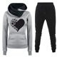 thumbnail image 1 of Puntoco Conjunto de camisa y top de manga larga con cuello redondo y pantalones umbilicales con fugas para mujer Puntoco Puntoco-4969, 1 of 2