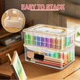 thumbnail image 3 of 1 * Acrylic Paint Storage Box-Transparent, 3 of 6