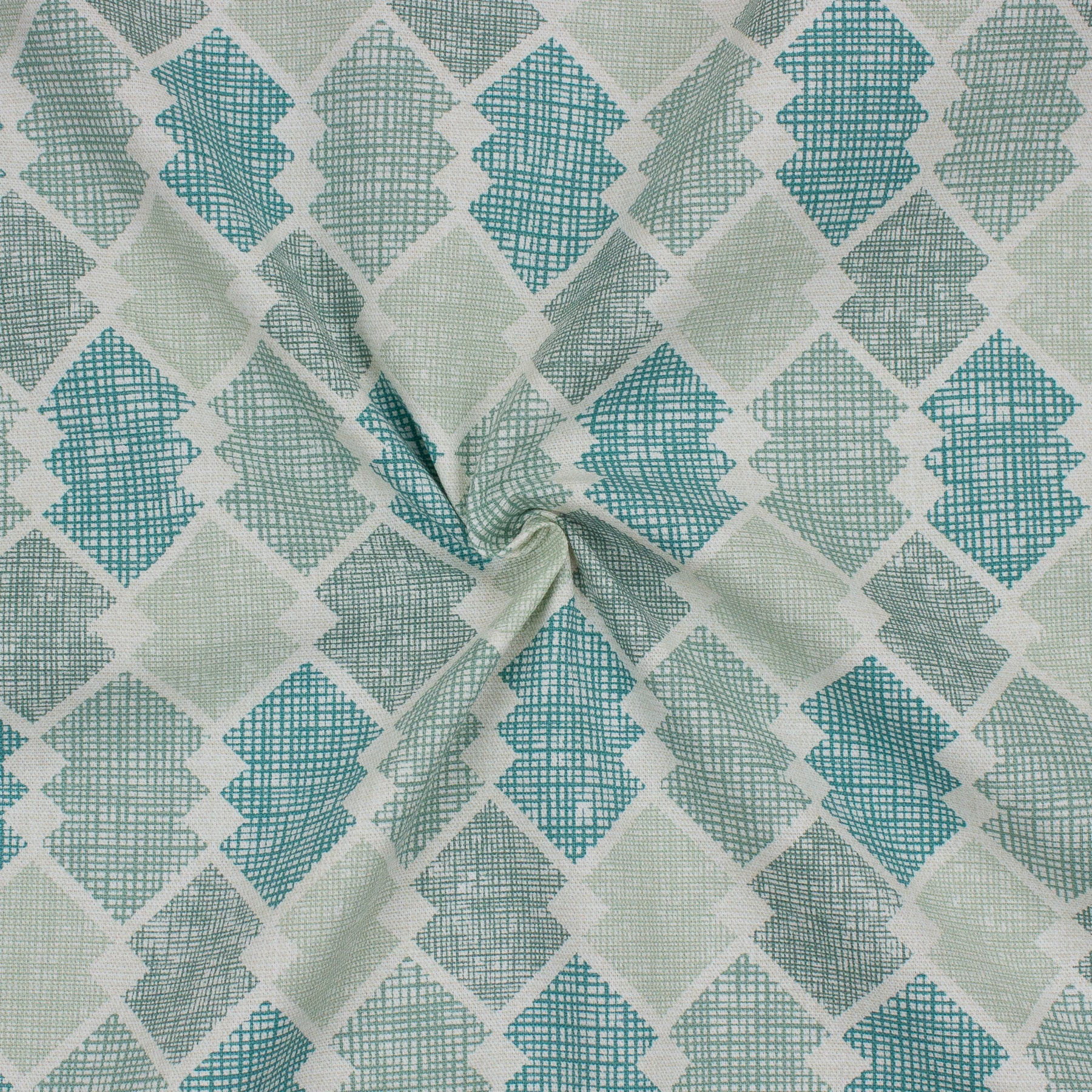 Better Homes & Gardens 100% Cotton Diamond Crosshatch Teal, 2 Yard Precut Fabric