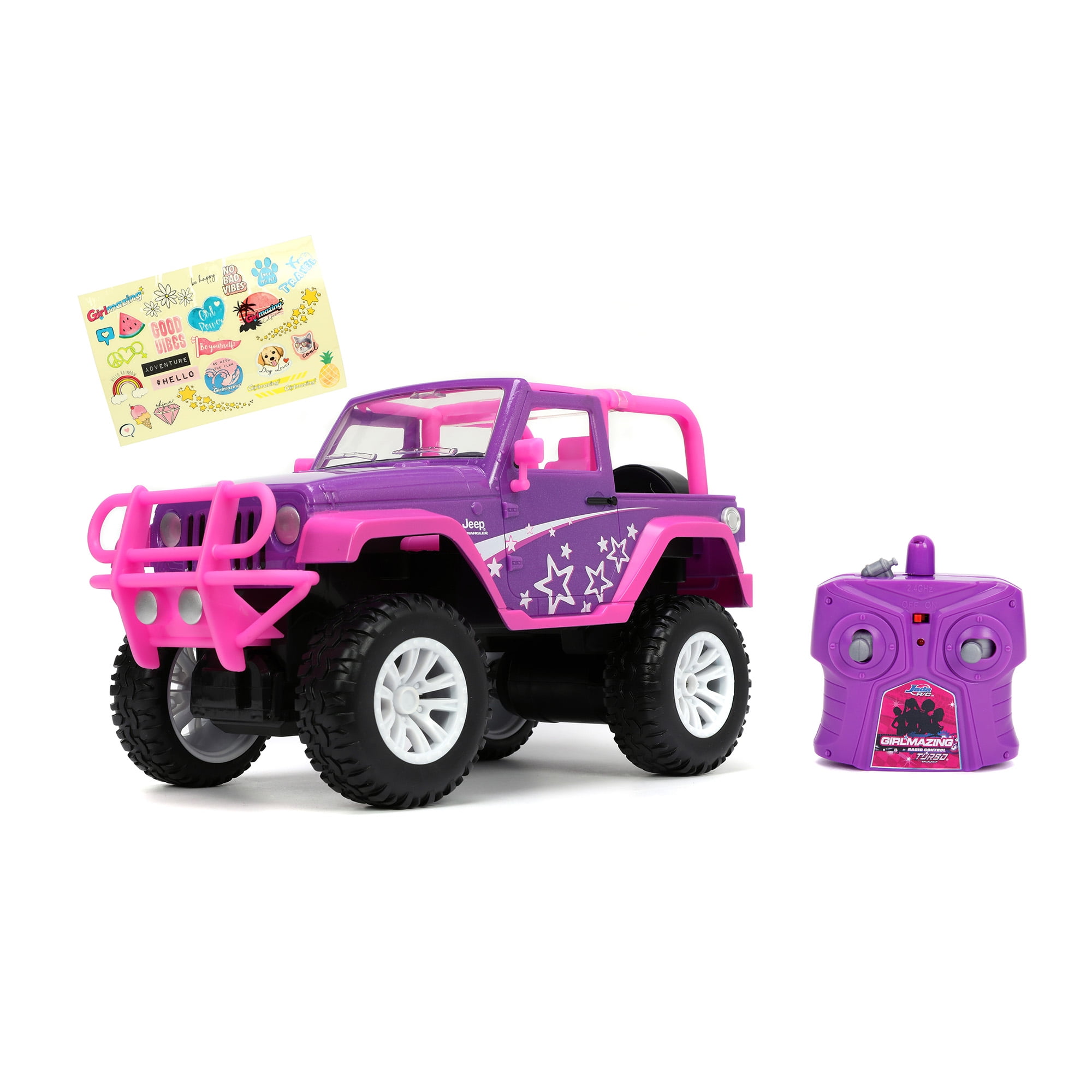 Girlmazing 1:16 Jeep Wrangler RC Remote Control Car Purple (WM Exclusive) Ages 6+
