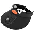 thumbnail image 1 of Sombrero de visera para niños con sombrero de playa de ventilador para gira infantil al aire libre Sports Park Fishing Negro, 1 of 8