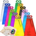 thumbnail image 1 of Set de capas y máscaras de superhéroes ADJOY para niños, 12 juegos, 1 of 5