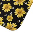 thumbnail image 5 of Sunflower Floral Dish Drying Mat for Kitchen Sink, Foldable Microfiber Pad, Absorbent Rack Drainer Mat for Countertop Use, 16x18 Inch, 5 of 7