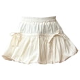 thumbnail image 2 of DHFJKG Dress Girls Elastic Waist Dresses With 3D Bow Hem Design For Daily Wear Age 2-14 Spring Summer Fall Solid Color Stylish Sundress, 2 of 7