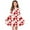 White, variant on Girls Valentine’s Day White Heart Print Long Sleeve A-Line Flowy Dress - Stretchy Machine Washable 4-14 Years,Size 5-6 T