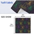 thumbnail image 6 of GZHJMY Mardi Gras Fleur De Lis Neon Cloth Napkin Fat Tuesday Kitchen Dining Table Collection Festive Holiday Seasonal Fun Housewarming Carnival Gift 1 Pack 20" × 20", 6 of 6